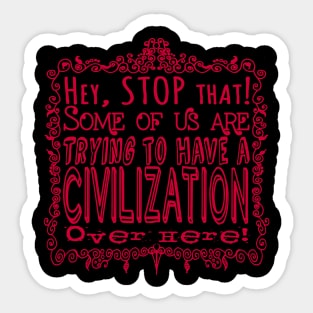 Civilization Sticker